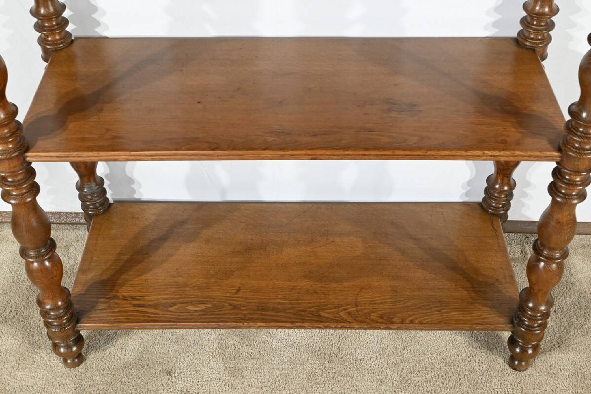 Sideboard at waist height, oak console, Louis Philippe style, 2nd part of the 19th century.