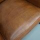 Vintage Dutch leather club chair in cognac color