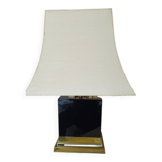 Claude mahey jean lamp black lacquered wood