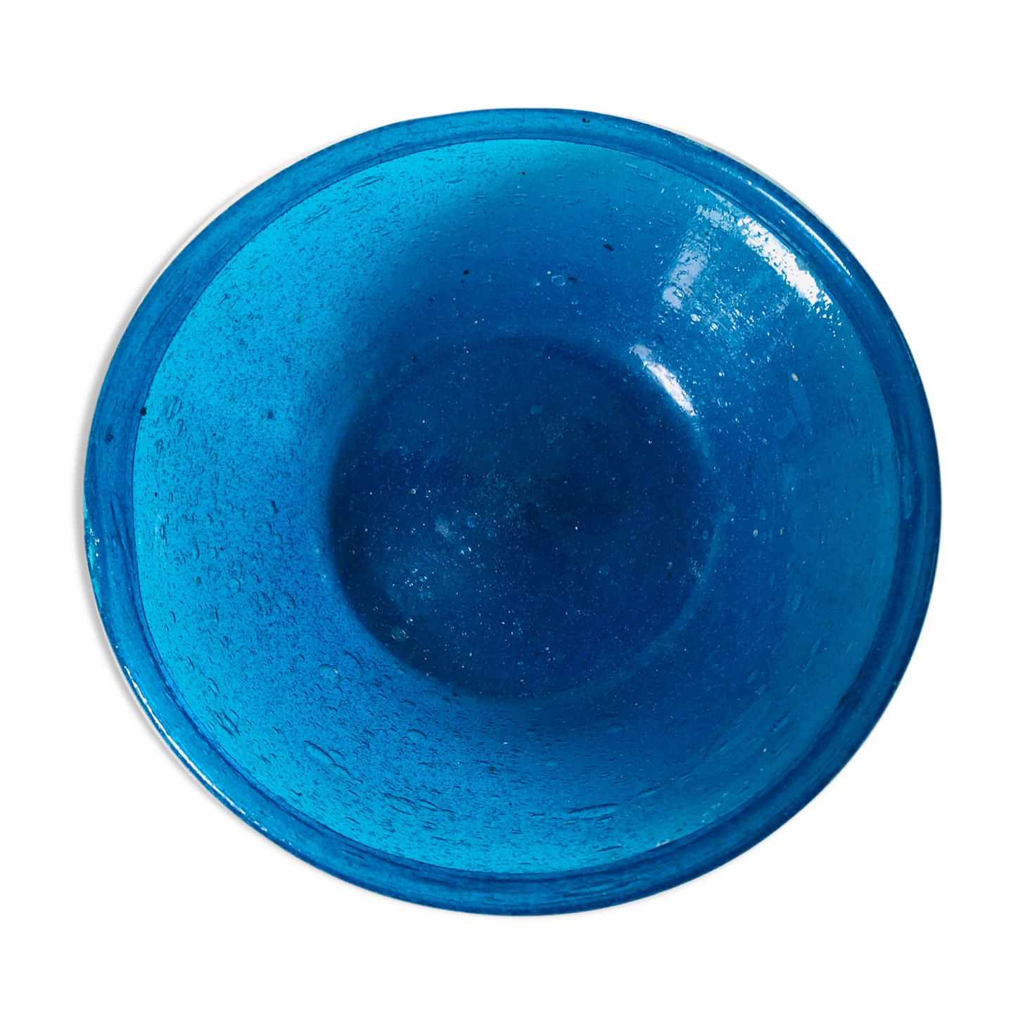 Blue cup blown glass