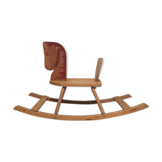 Wooden rocking horse