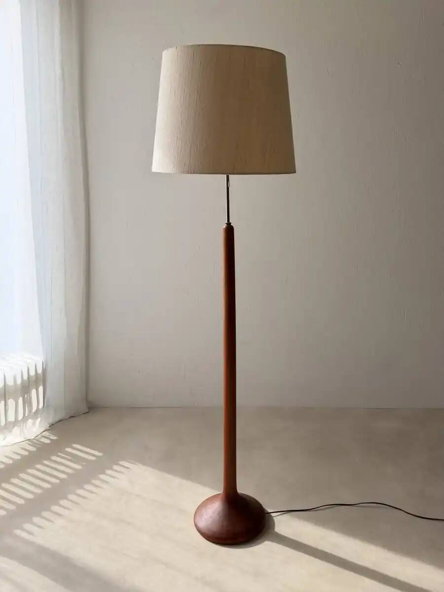Danish teak floor lamp from the 1960s