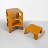 Ensemble de 4 tables Quattro Gatti jaune moutarde par Mario Bellini, C&B Italia