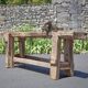 Large carpenter's workbench, old workbench, wooden workbench, industrial decoration
