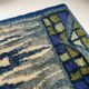 Abstract Scandinavian Multicolor High Pile Rya Rug Carpet, Sweden, 1960s
