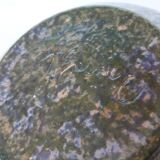 Ceramic ball vase signed Jean Pierre Gasnier dit Pierg Blue green pink