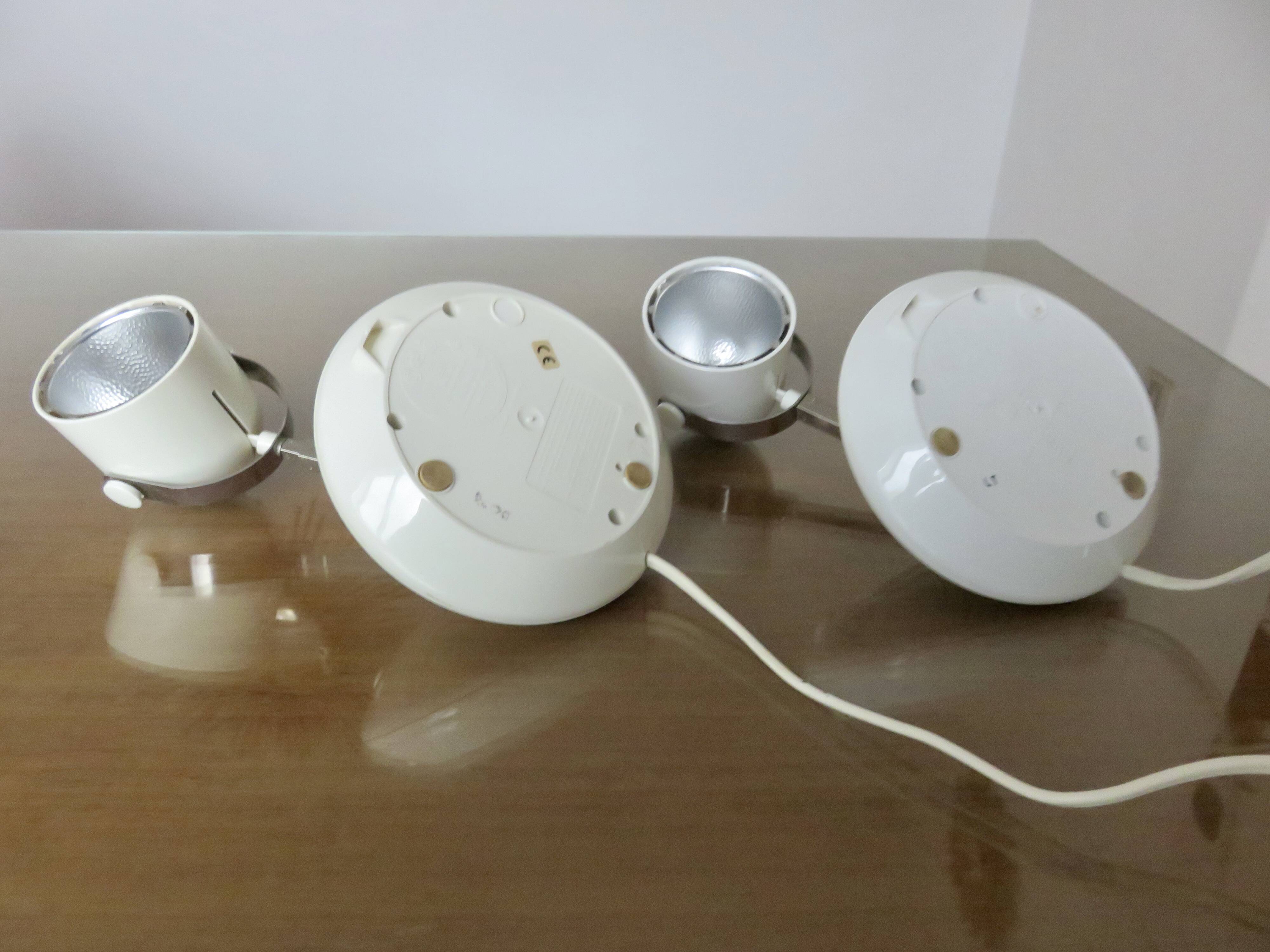 Paire de lampes space age télescopiques 1970