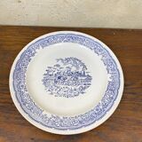 Large blue and white porcelain plate XX