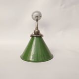 Swan neck enamelled sheet metal wall lights