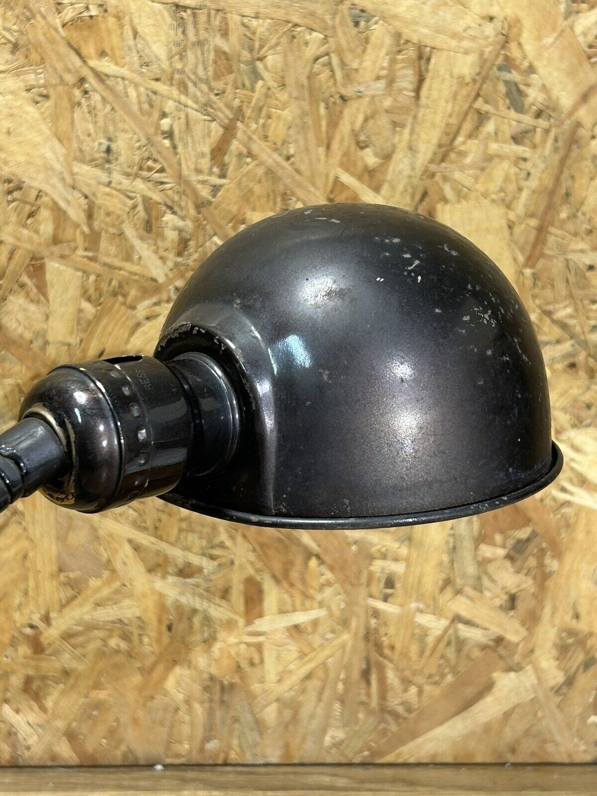 Ancienne lampe art déco, métal fonte, paulding USA, déco atelier, loft, vintage