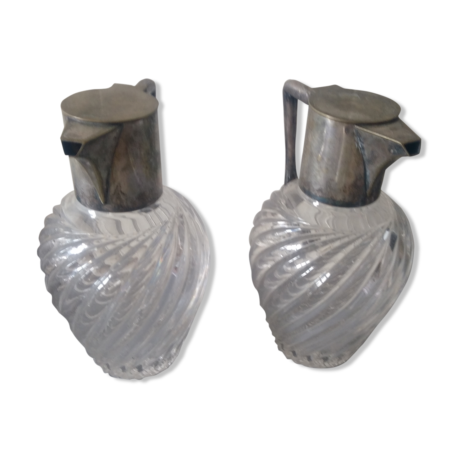 Antique pouring carafes