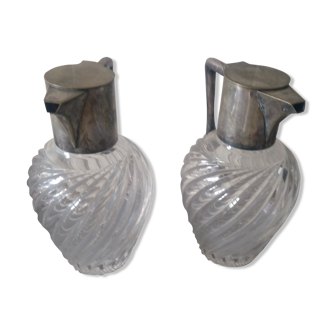 Antique pouring carafes