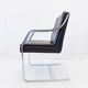 Fauteuil en cuir noir Knoll Art Collection par Rudolf B. Glatzel
