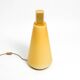 Large 1990s postmodern design floor or table lamp made of colored glass