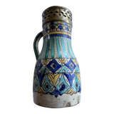 Fes, Morocco - Antique pitcher with copper rim