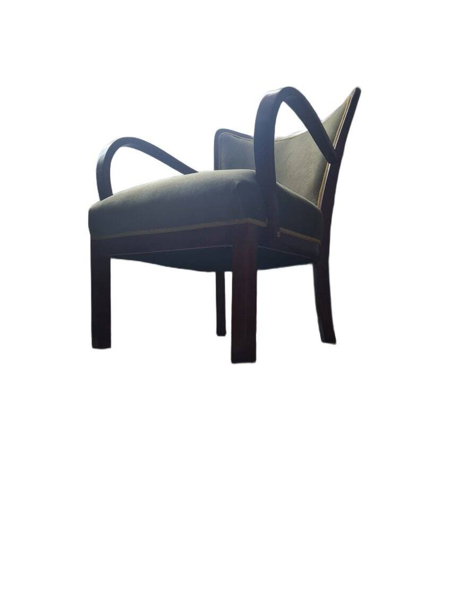 Polish Art Deco beech armchair, 1930s