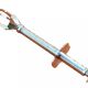 Stainless steel ice/sugar "crab" tongs Push button / 3 prongs