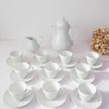 Hustchenreuther white porcelain coffee service for 10 people