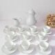 Hustchenreuther white porcelain coffee service for 10 people