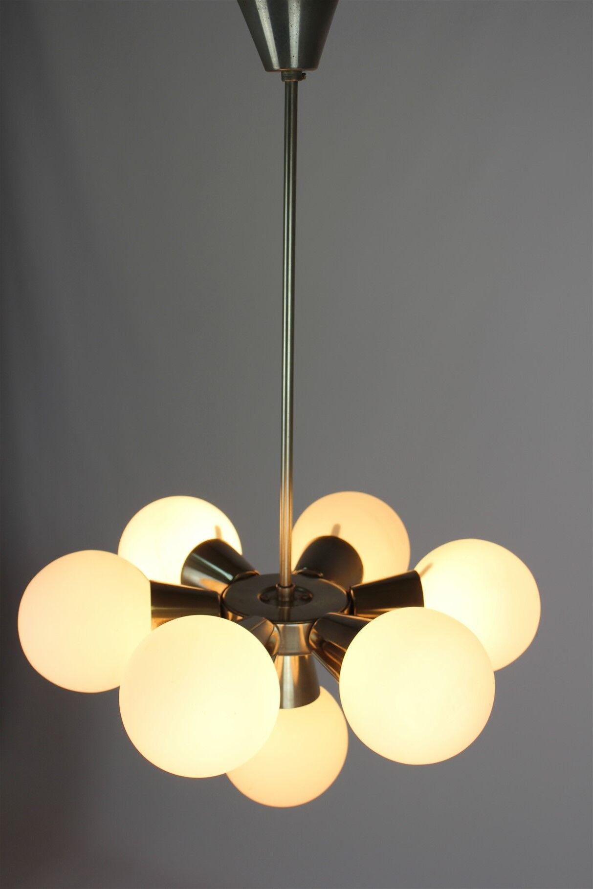 Sputnik Chandelier from Kamenický Šenov, 1970s