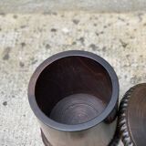 wooden storage box or jar