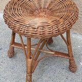 small wicker stool