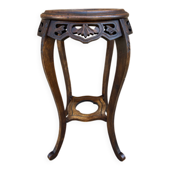 Guéridon porte plante art deco sellette style coloniale asie vintage 1930s