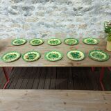 Sarreguemines dessert plate set