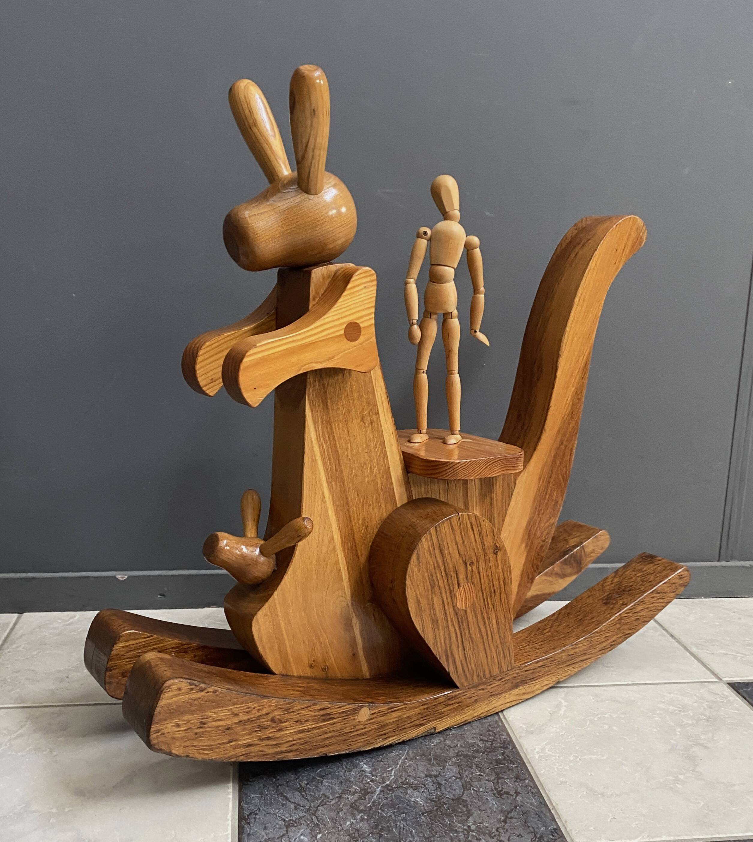 wood Kangaroo (rocking horse)
