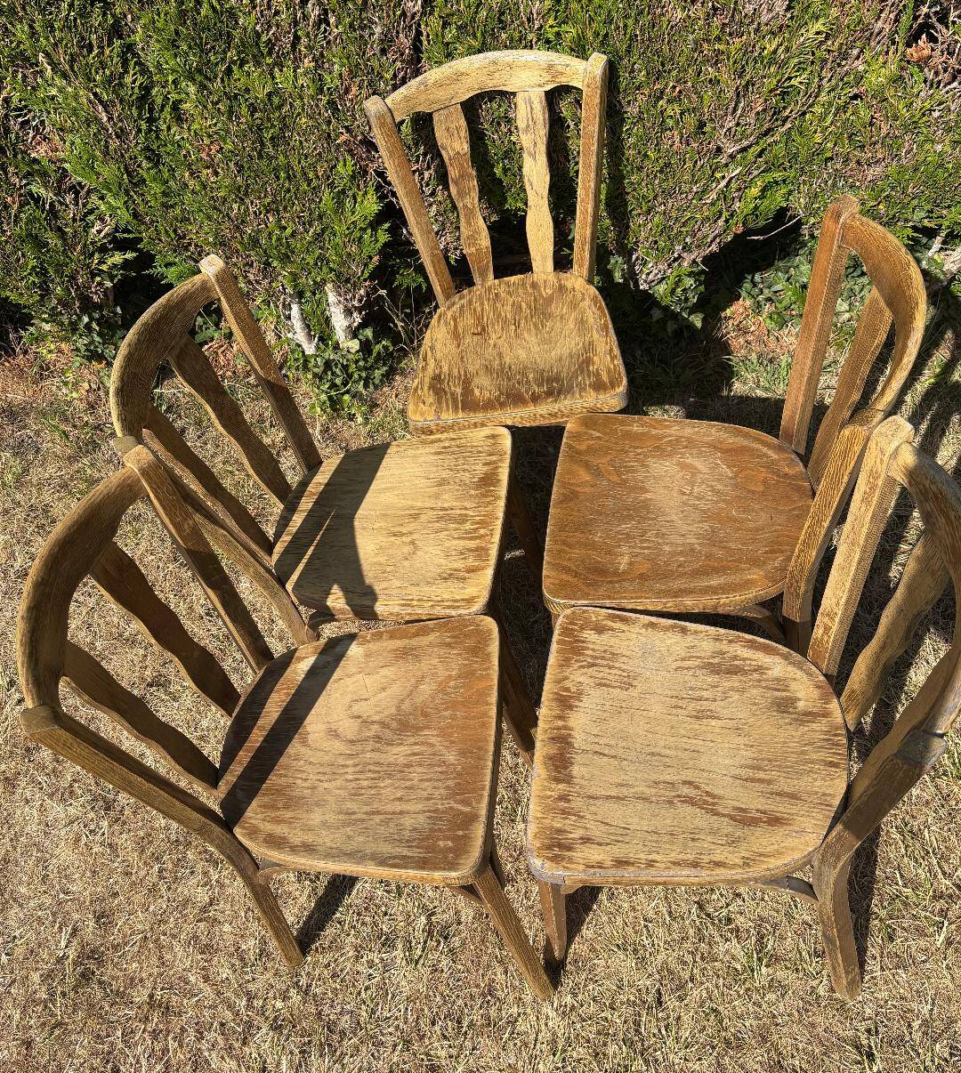 Set of 5 Baumann bistro chairs 83