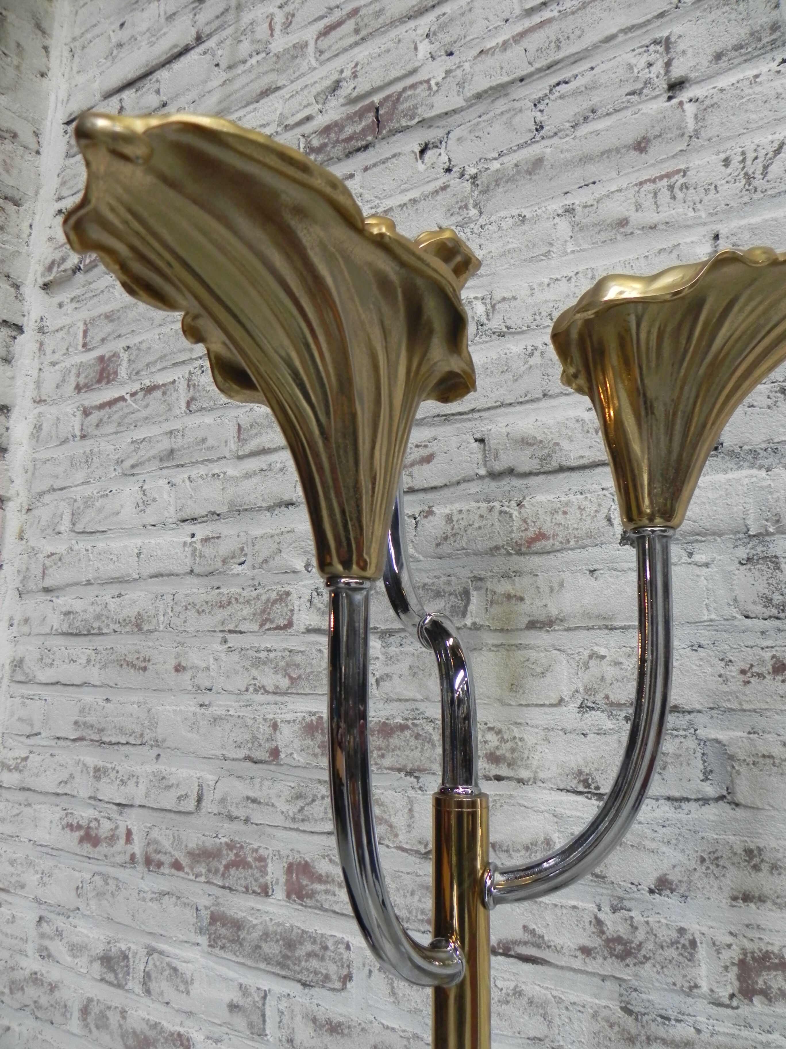 Standing Italian Calla lily floor lamp
