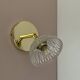 Vintage molded glass lampshade wall light