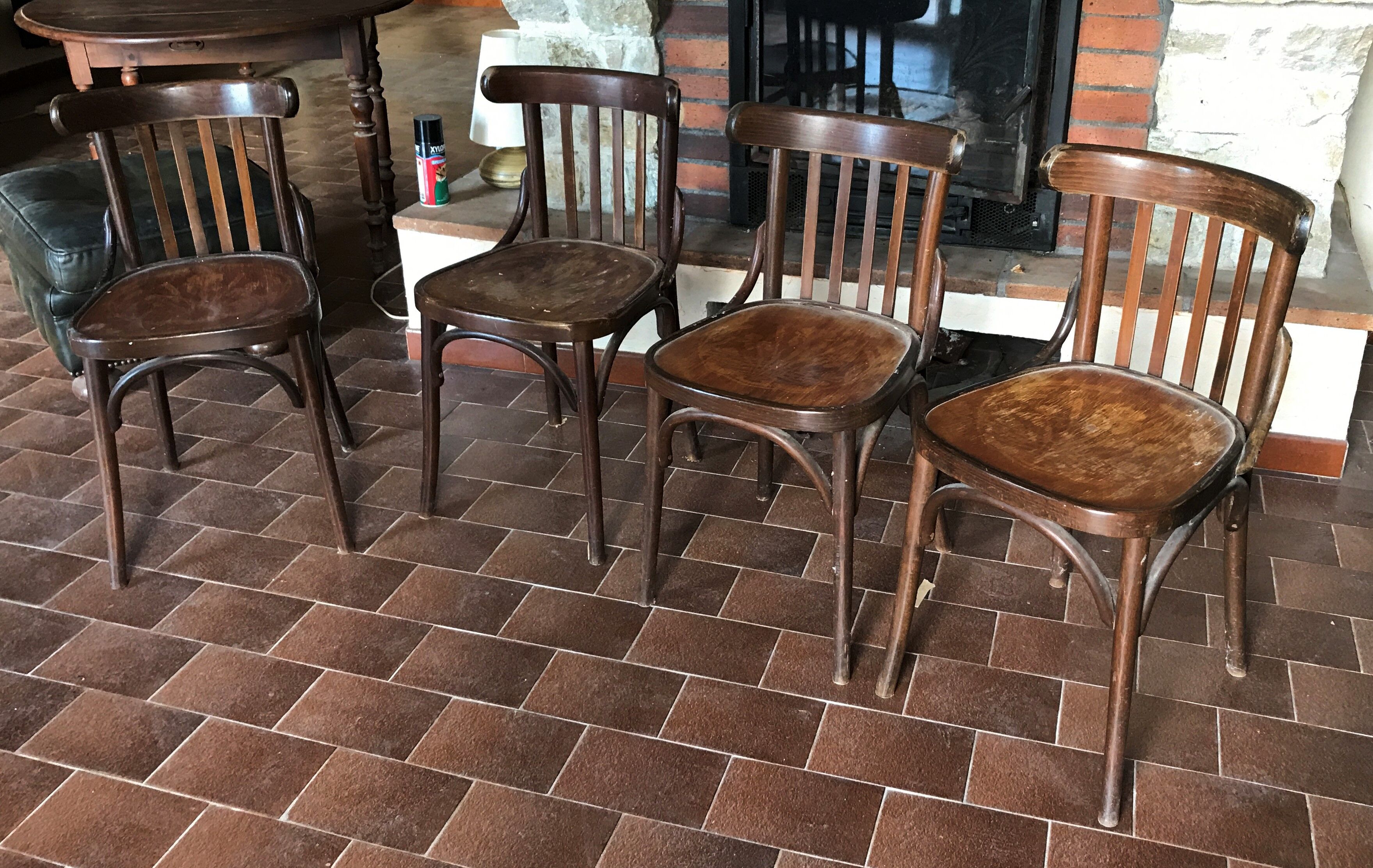 Set of 4 baumann bistro chairs