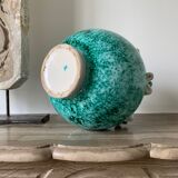 Vase green ball Gustave Asch for Primavera model ball called Sainte Radegonde