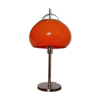 Vintage Orange and chrome lamp