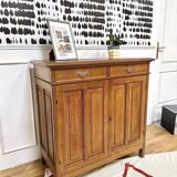 Vintage Parisian oak sideboard