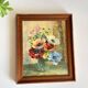 TABLEAU Vintage Bouquet aux ANEMONES