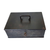 Metal safe box with key