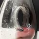 Vintage glass vase bubble 60s/70s