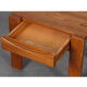 Table de chevet en orme pour Maison Regain 1980