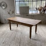 1950s oak butcher's farm table