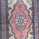 Rectangular oriental rug 153 x 91 cm