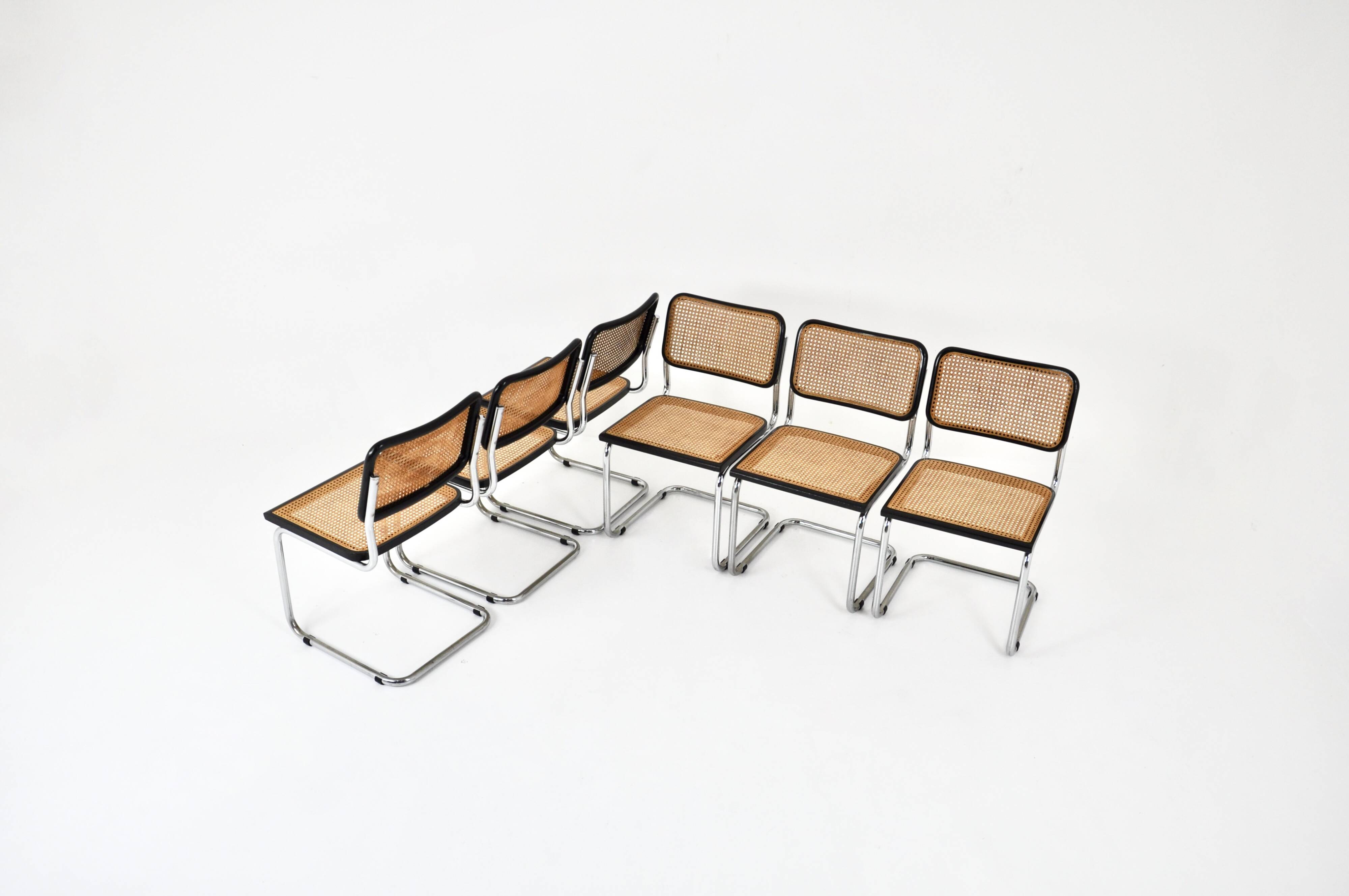 Set of 6 B32 style dining room chairs