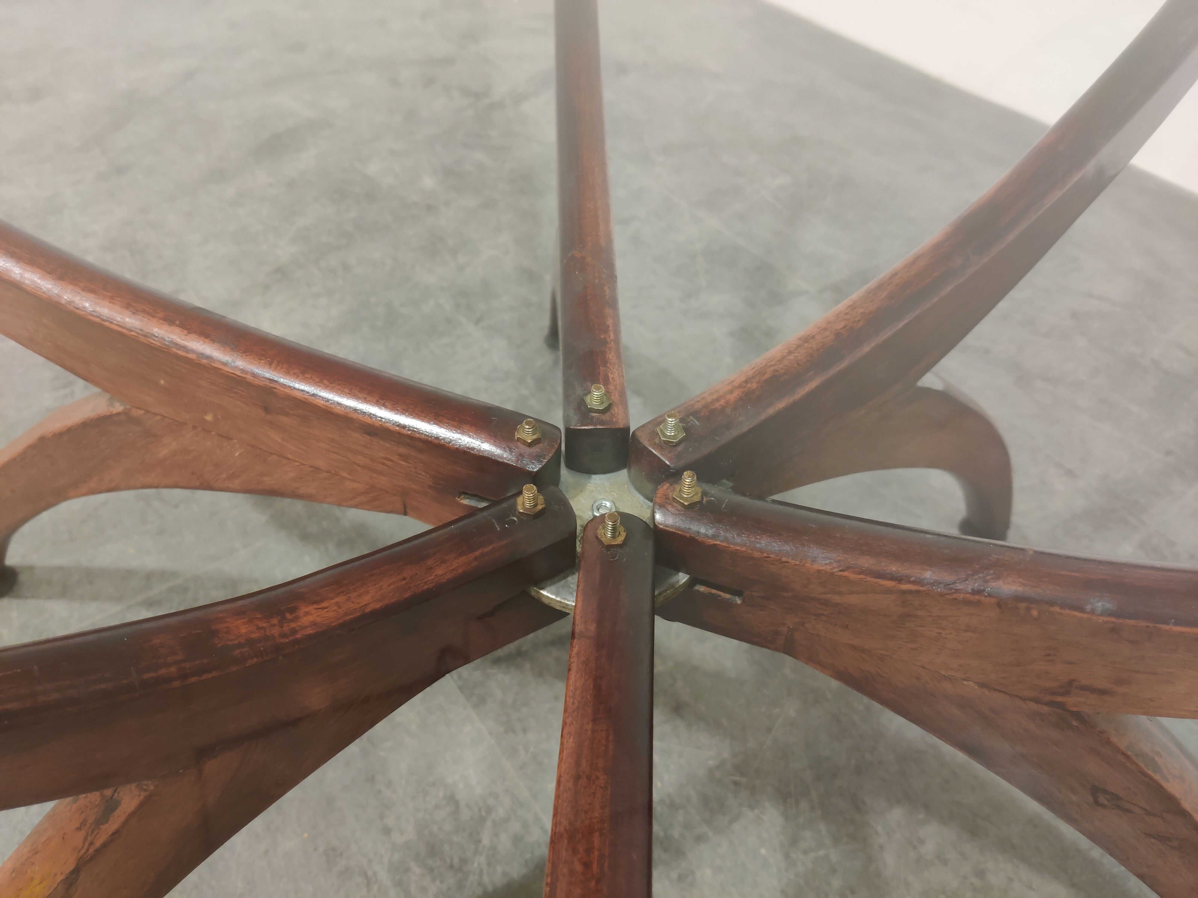 Mid century spider coffee table, 1950