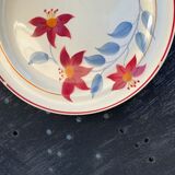 6 earthenware plates Sylvie Hamage Moulin des Loups Nord vintage model