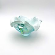 Coupe Studio Glass signée Lubomir Hora Verre Soufflé Polychrome 80s