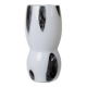 Black and White Hand-Blown Murano Glass Vase by Corso Italia (1980s) – 26 cm tall