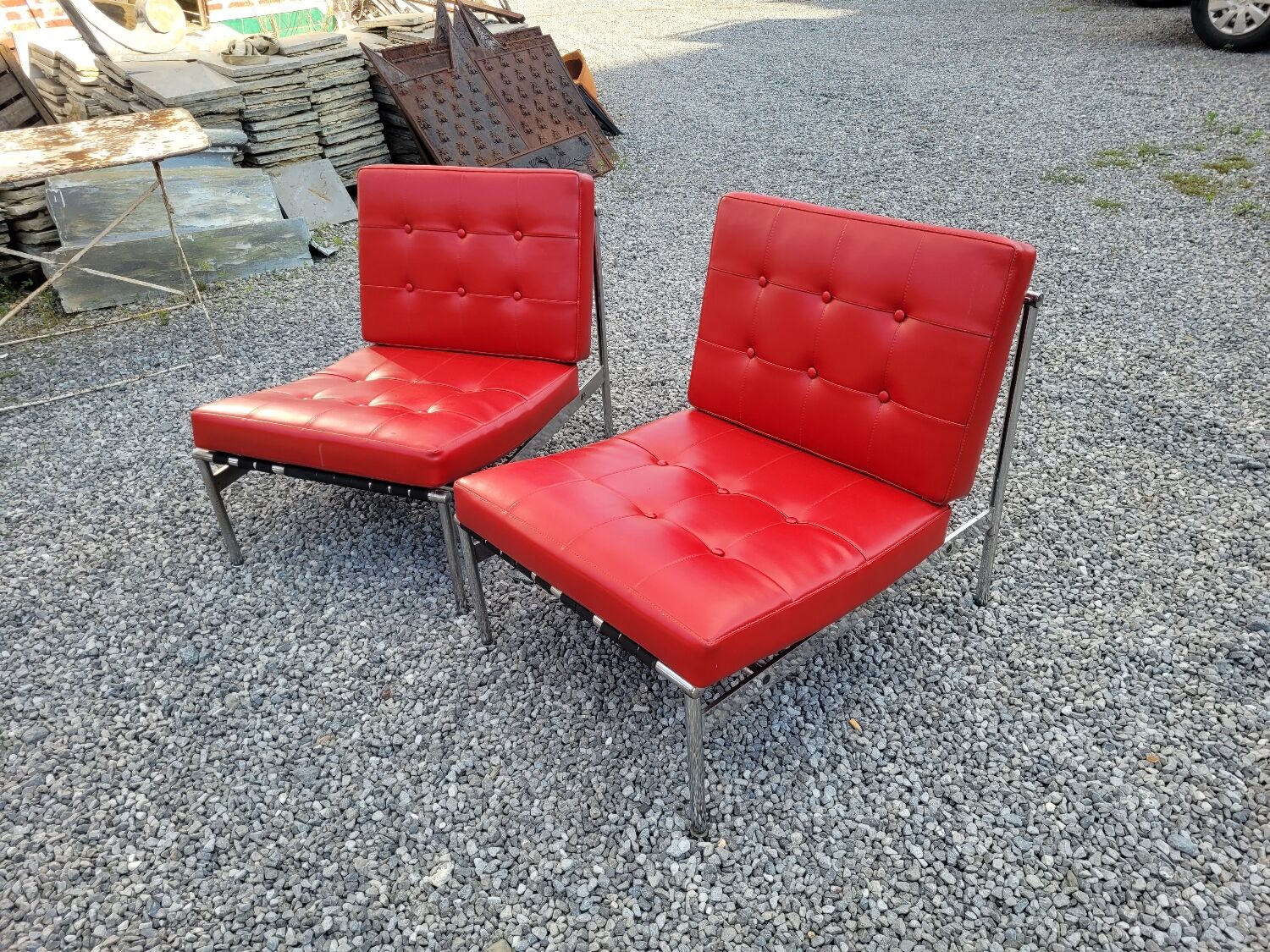 Pair of low chairs from the 70s