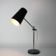 Mid-century black table lamp, 1970's.