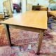Table de ferme 230 x100 ,chêne clair patiné,